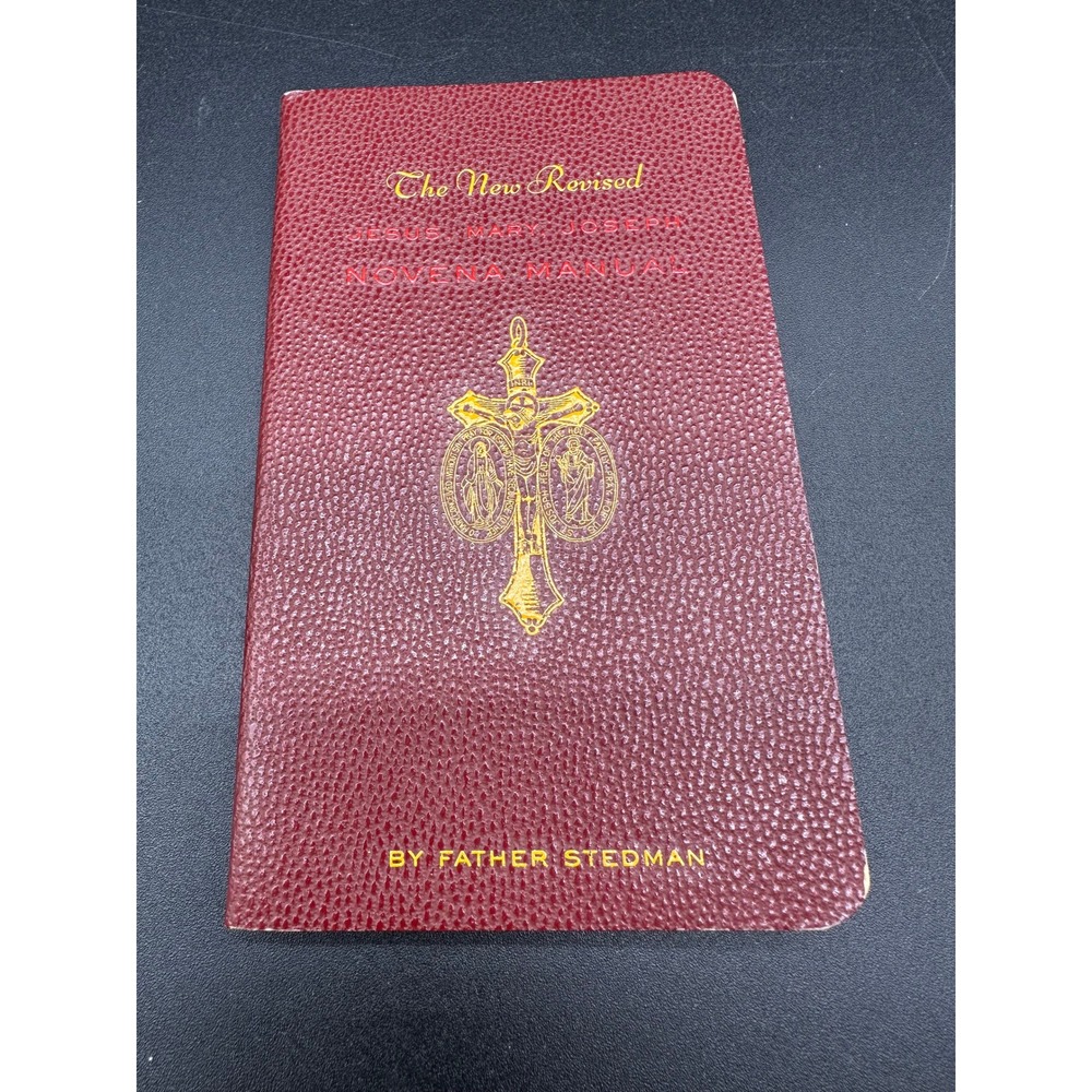 Father Stedman Jesus Mary Joseph Novena Manual Catholic Prayer Book Leatherette